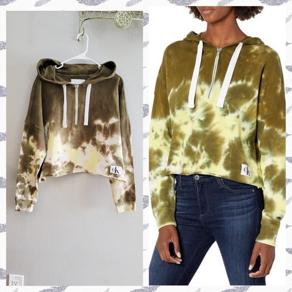 Calvin Klein Jeans Tie Dye Monogram Logo Sweatshirt